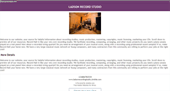 Desktop Screenshot of ladsonrecordingstudio.zimbile.com