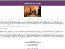 Tablet Screenshot of ladsonrecordingstudio.zimbile.com